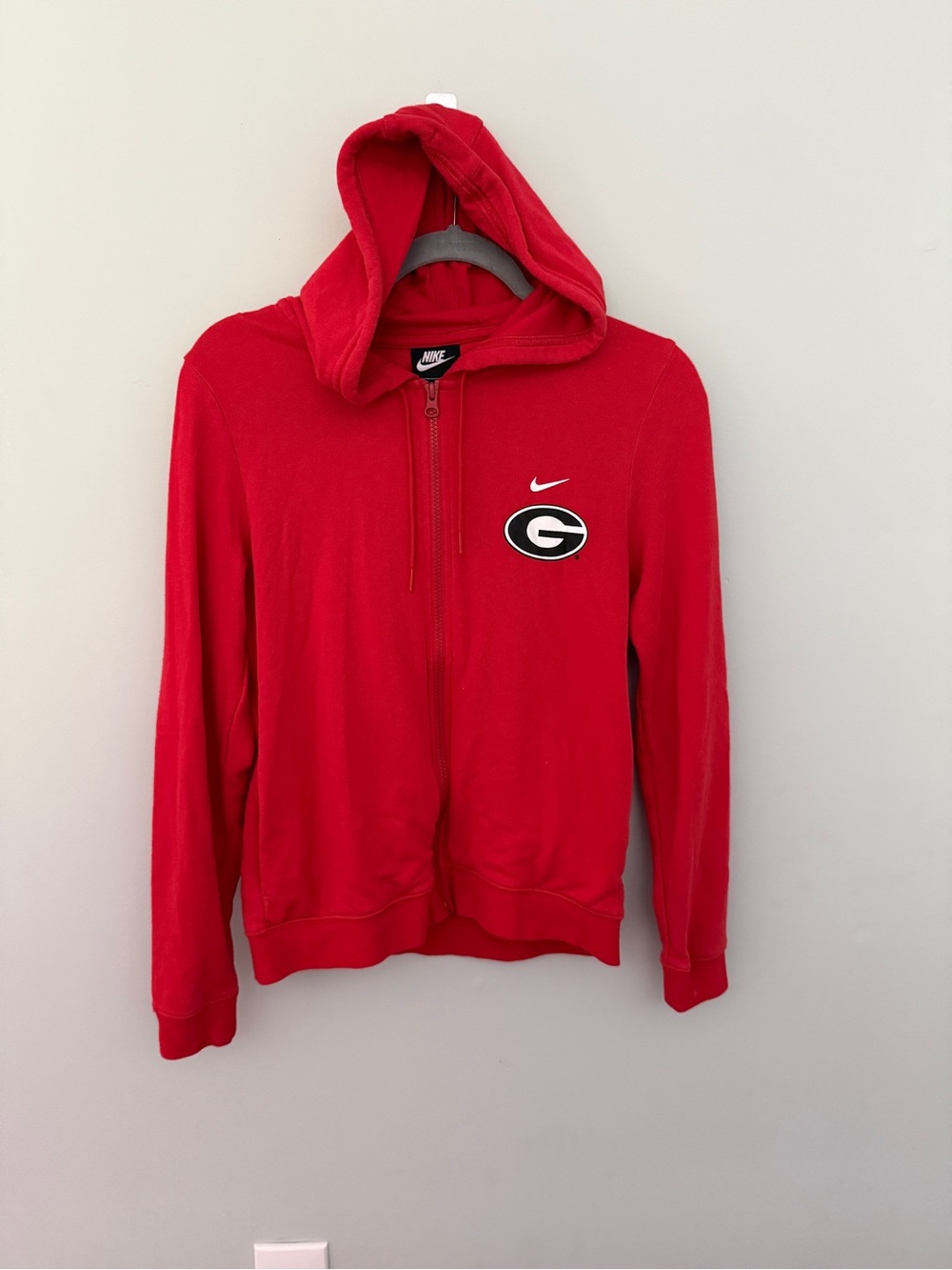 Nike Red Georgia G Logo Full-Zip Hoodie